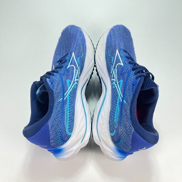 Mizuno Wave Rider 27 Blue White Running Shoes J1GD230325 Women's Size 7.5 - Picture 7 of 11